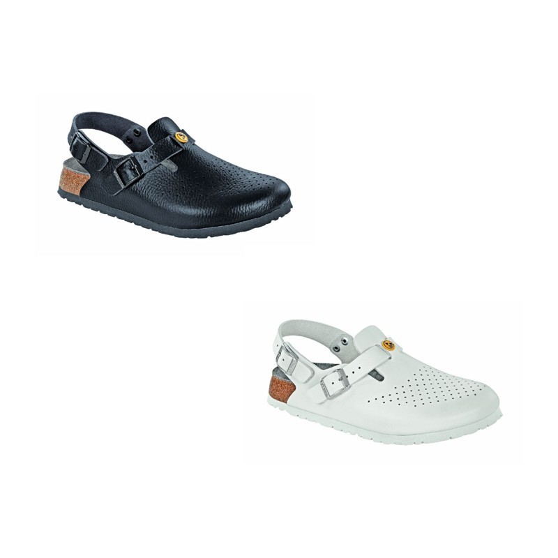 Alpro BY Birkenstock C110 ESD Clogs Black White Leather eBay