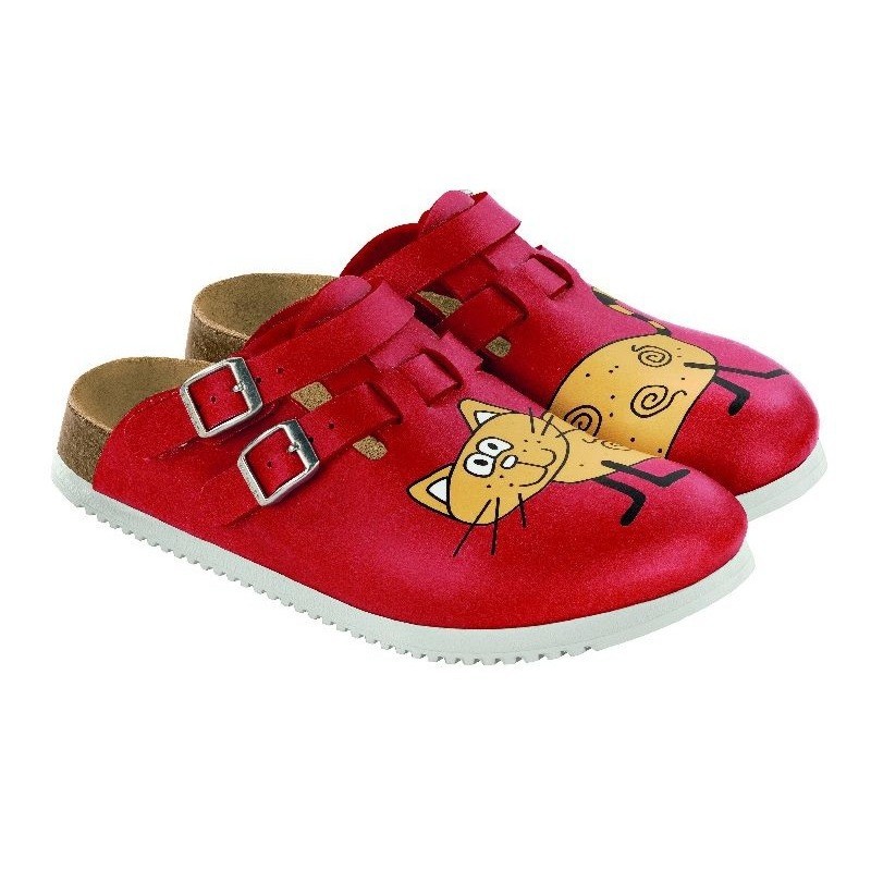 Birkenstock Professional Kay rubber super bottom Clogs Cat Red