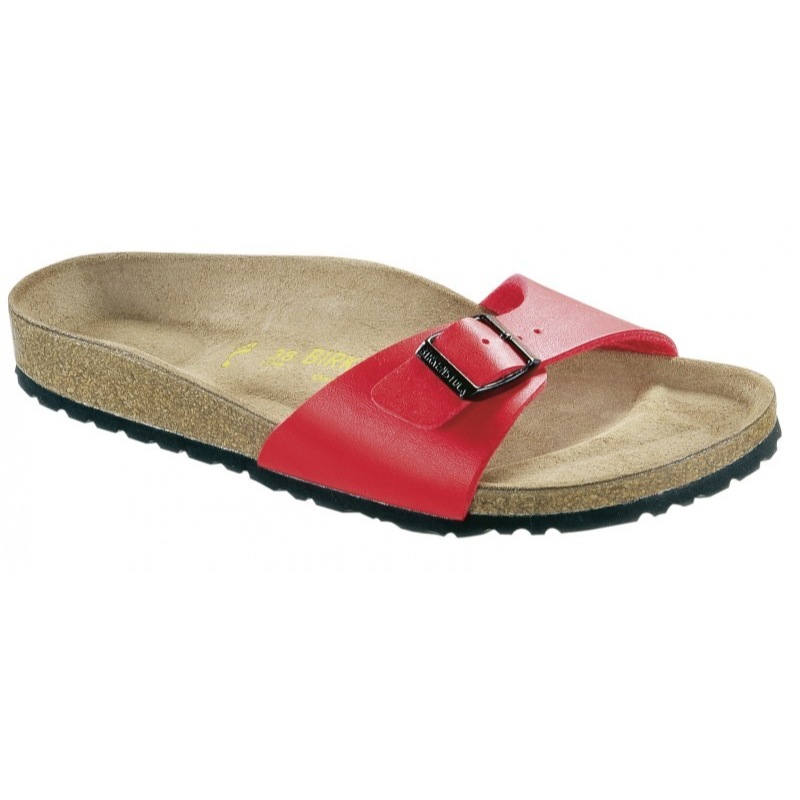 Birkenstock Madird BirkoFlor sandals red blue brown Made in