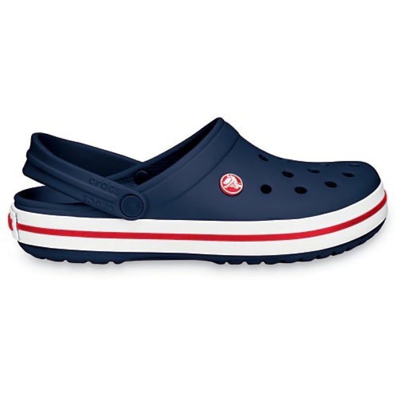 black and blue crocs