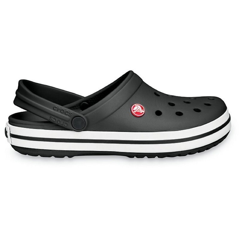 crocs black and white sandals