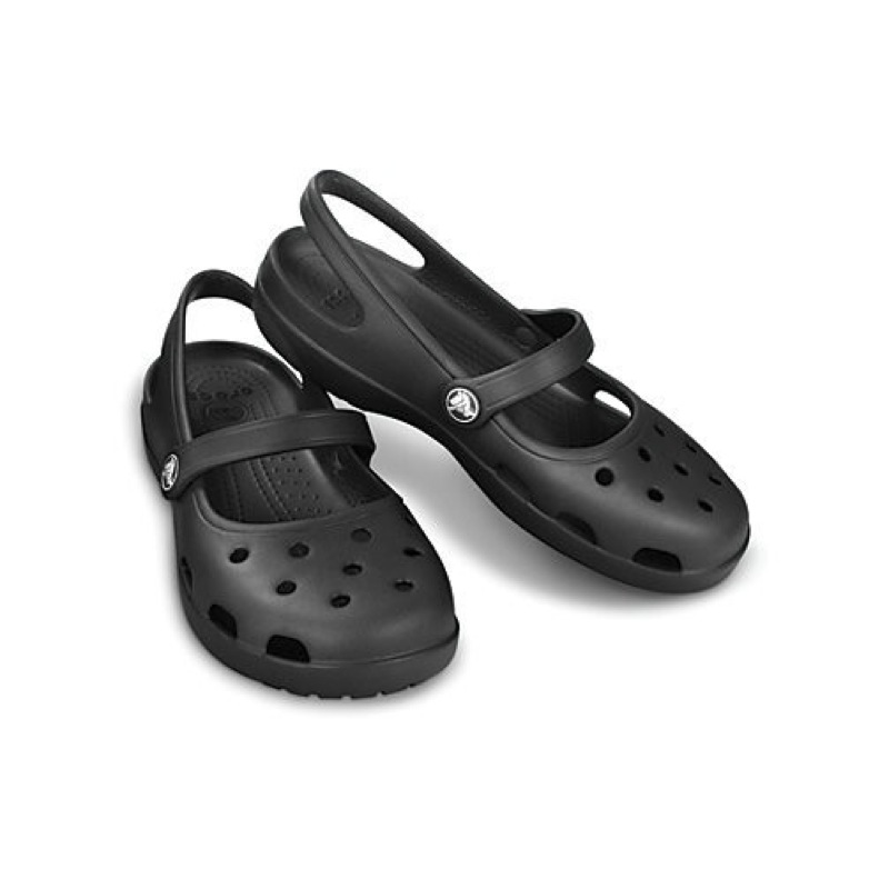crocs black and white sandals