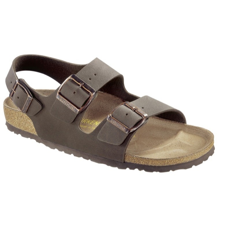 Birkenstock-Milano-Sandals-Birko-Flor-regular-narrow-white-brown-black ...