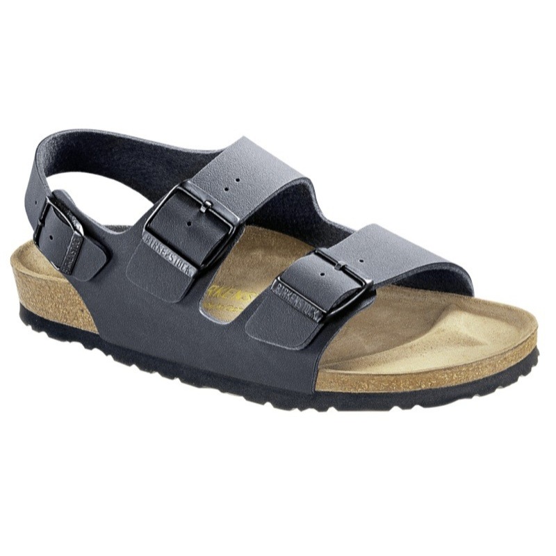 Birkenstock-Milano-Sandals-Birko-Flor-regular-narrow-white-brown-black ...