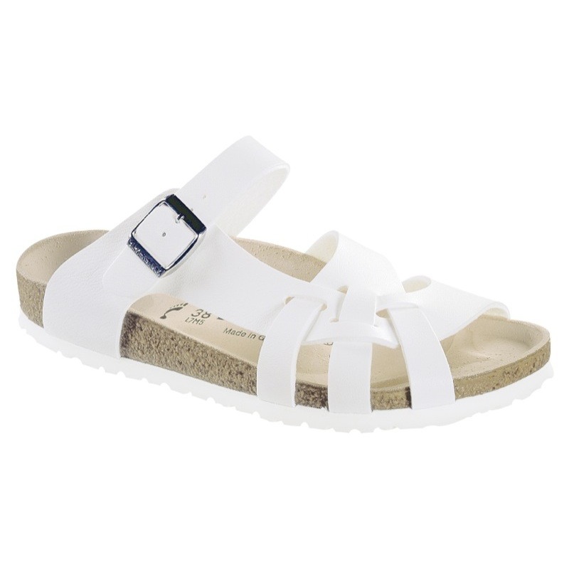 Birkenstock Pisa Sandals Birko-Flor or Leather - white blue black red | eBay
