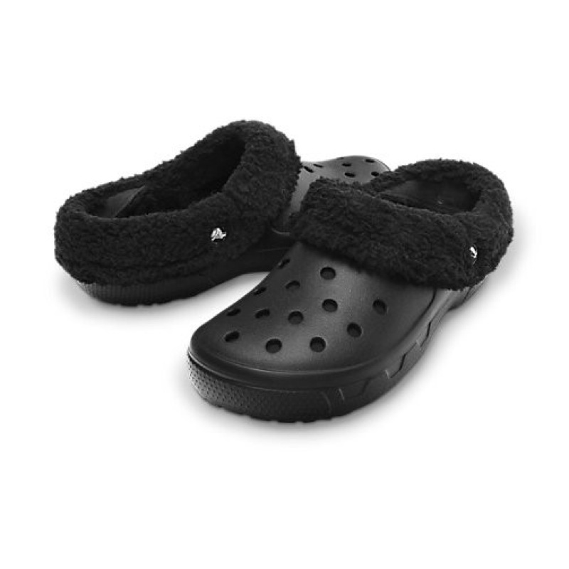 black and blue crocs