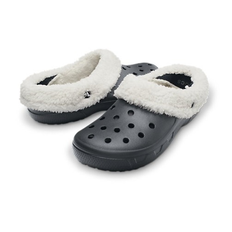 Crocs Mammoth EVO Clogs Slipper - Winter Lined - Black Espresso Blue