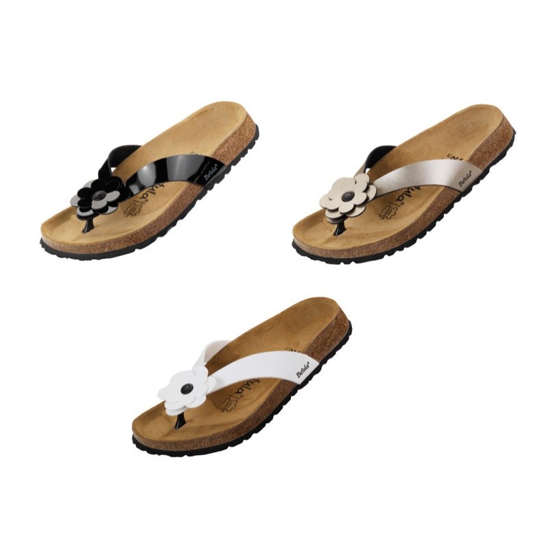 black betula flip flops