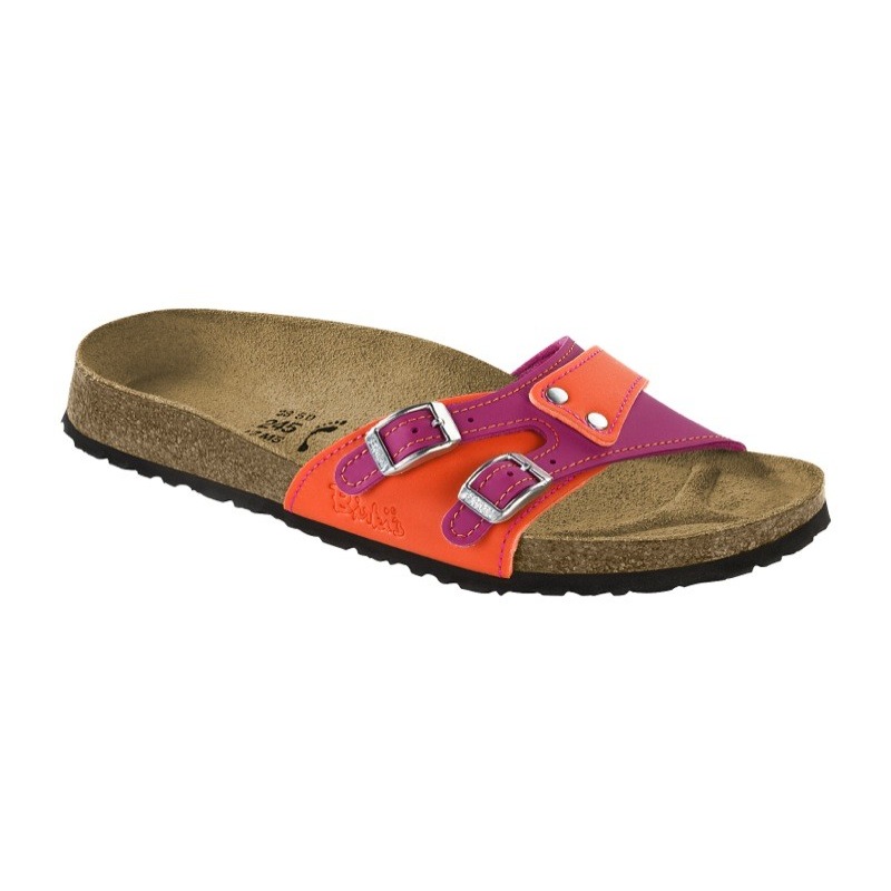 birkenstock tropical orange pink