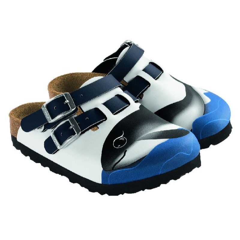 Details about Birki by Birkenstock Kay Kids clogs - black red blue ...