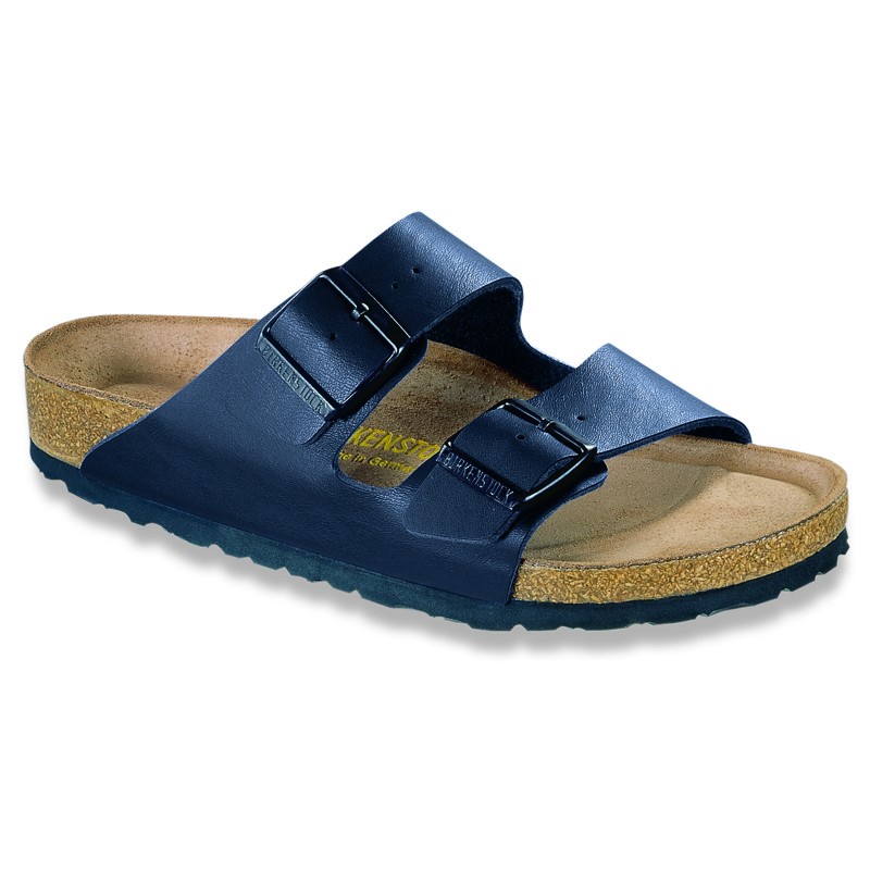 birkenstock women's arizona soft footbed sandals light blue